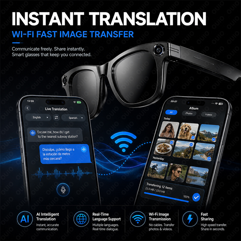 Smart AI Glasses Shooting Came - Smart Glasses Lens recension och pris